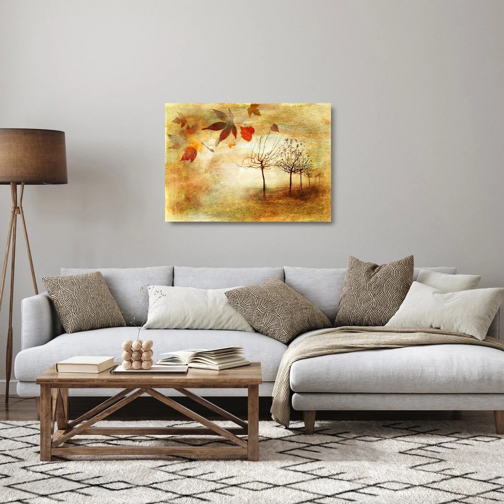 Tablou pe sticlă - Dispoziție de toamnă (70x50 cm)