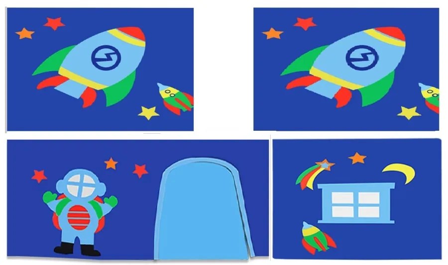 PINO PAT SEMI-INALT și cortina Astro.