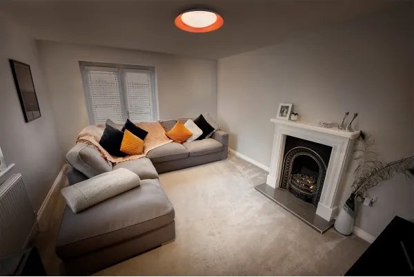 Osram - Plafonieră LED dimabilă ORBIS PLATE LED/19W/230V Ø31 cm portocaliu/negru