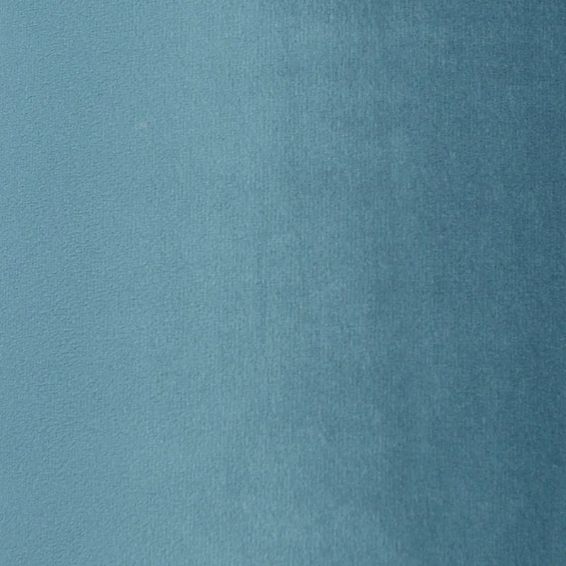 Abajur din catifea albastru 20/20/20 cu interior auriu