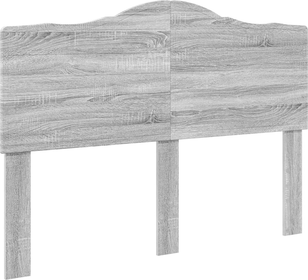 vidaXL Tăblie cap Gri Sonoma 140 cm Lemn compozit