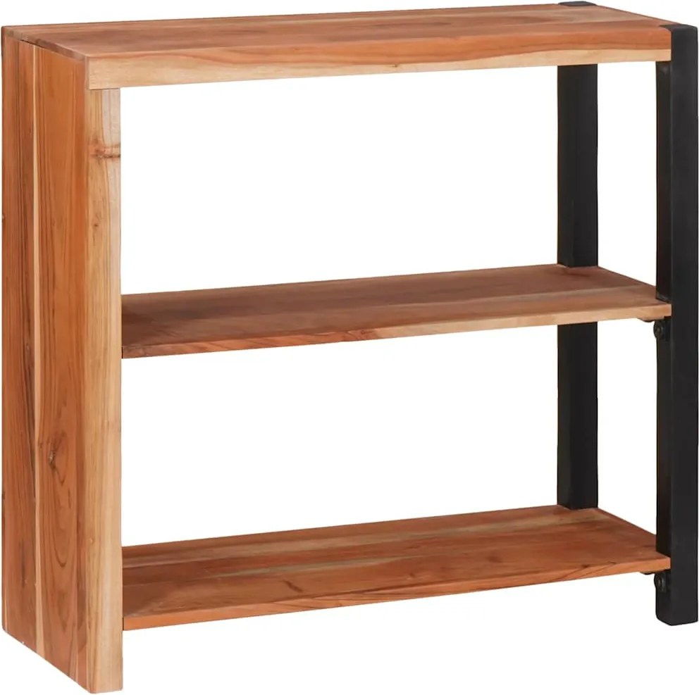 vidaXL Raft pentru cărți Maro 80 x 30 x 75 cm Lemn Solid de Acacia