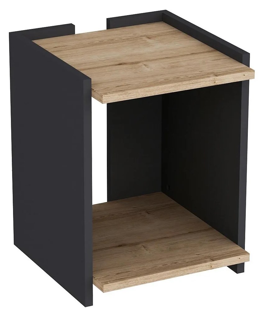 Măsuță laterală Tilata (stejar zafir + antracit) . 1094748