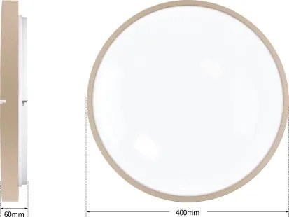 Brilagi - Corp de iluminat LED dimabil GLASS POOL DOUBLE LED/48W/230V 40 cm bej + telecomandă
