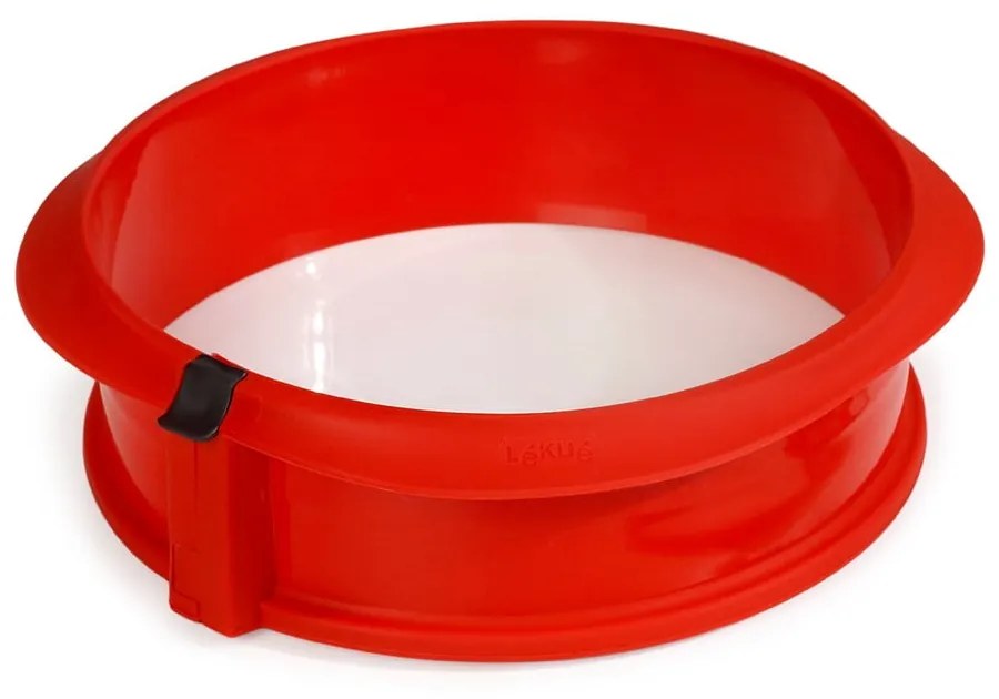 Formă din silicon pentru tort Lékué, ⌀ 23 cm, roșu
