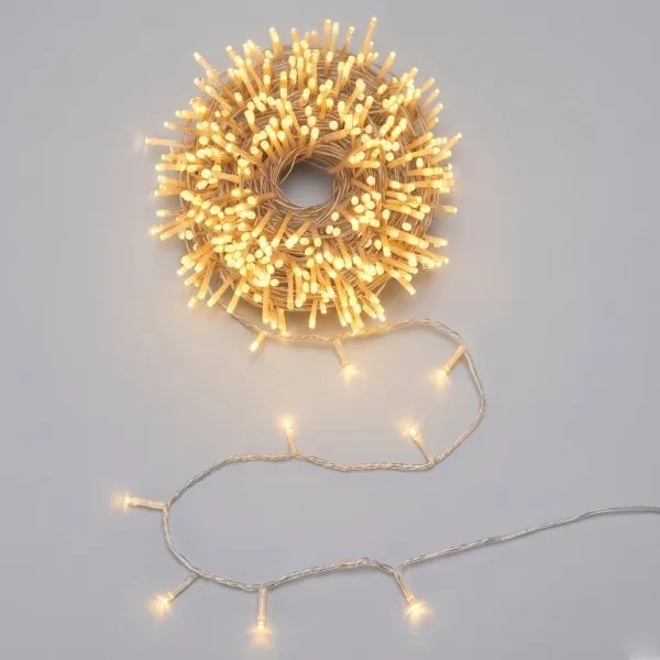 Aigostar - Instalație luminoasă LED de exterior pentru Crăciun 750 LED/8 funcții 78 m IP44 alb cald