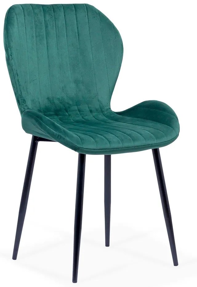 Scaun living din catifea BUC 248U verde