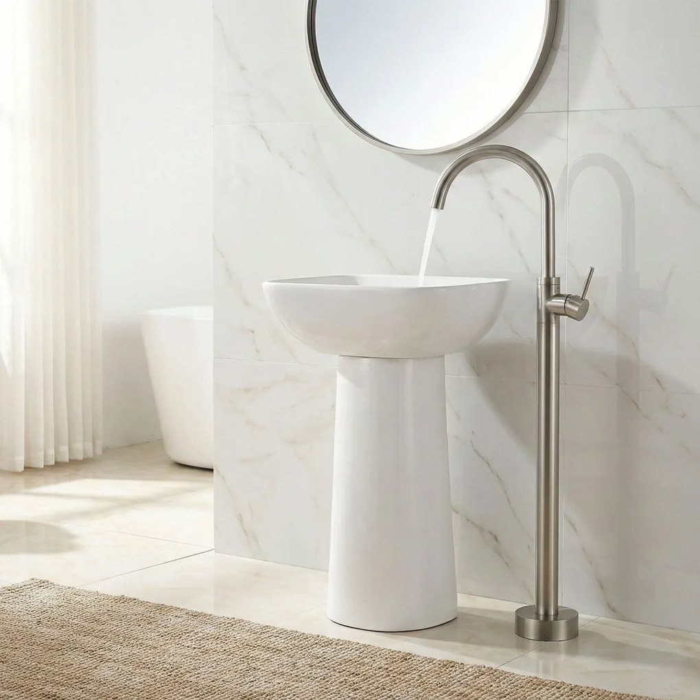 Robinet pentru lavoar Rea Lungo Brush Nickel