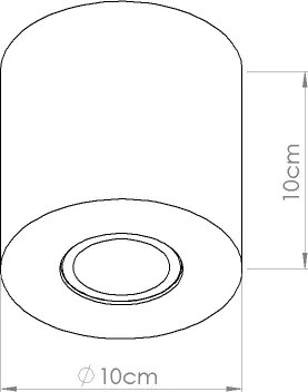 Sollux SL.1842 - Spot ORBIS 1xGU10/10W/230V beton/crem