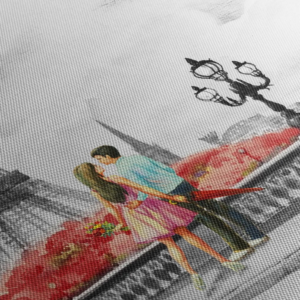 Tablou îndrăgostiții în Paris (70x50 cm)