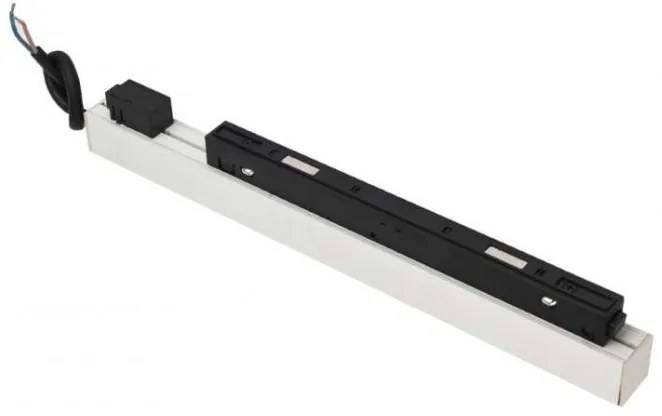 Set un metru sina magnetica monofazata cu iluminat inclus Alfa 52M1032WH alb, 3000K
