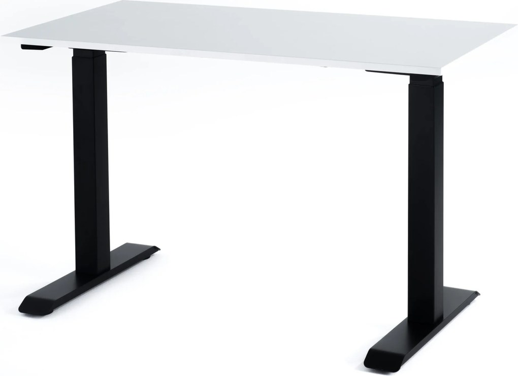 Viva Little, Birou reglabil electric, două motoare - Alb - Gri - 1200x650x18