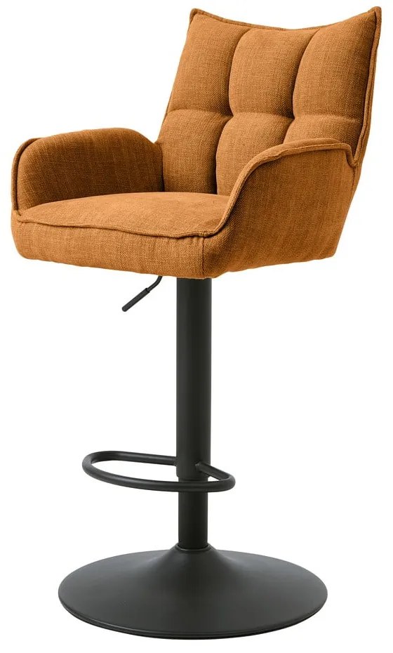 Scaune de bar portocalii cu înălțime ajustabilă 2 buc. Marilla – Unique Furniture