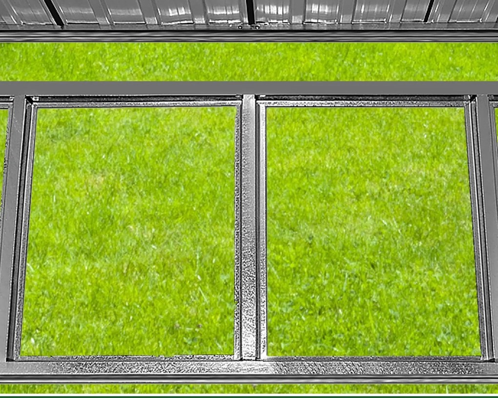 Depozit de unelte pentru grădină L, 196x122x182cm, verde Gardebruk