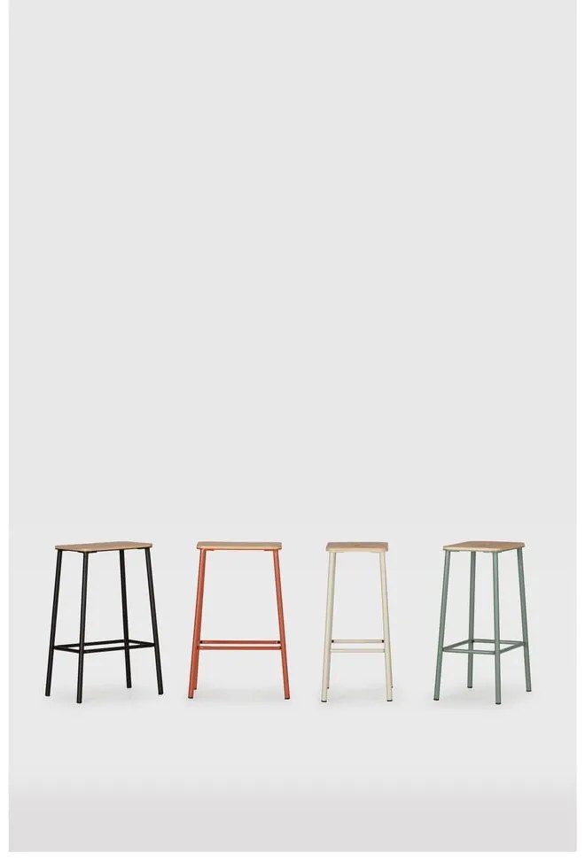 Set de scaune de bar verde 2 buc. (înălțime șezut 65 cm) Abba – Marckeric