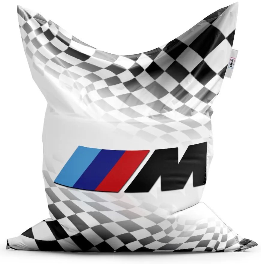 Sac de șezut Classic MPERFORMANCE tablă de șah, alb / negru