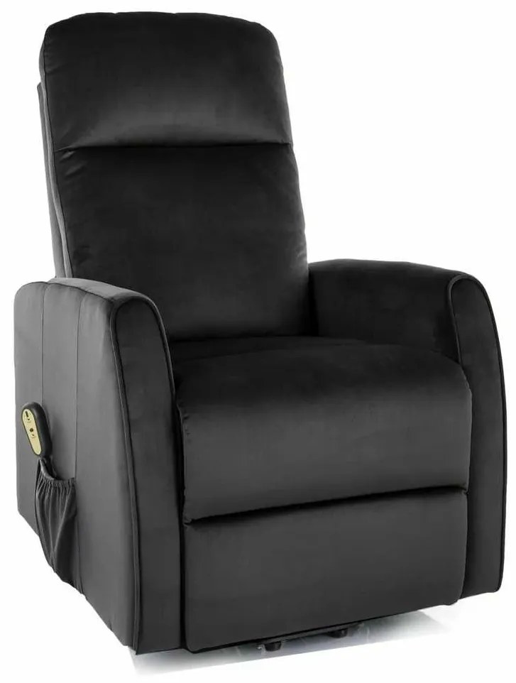 Scaun reclinabil Javier Velvet, negru
