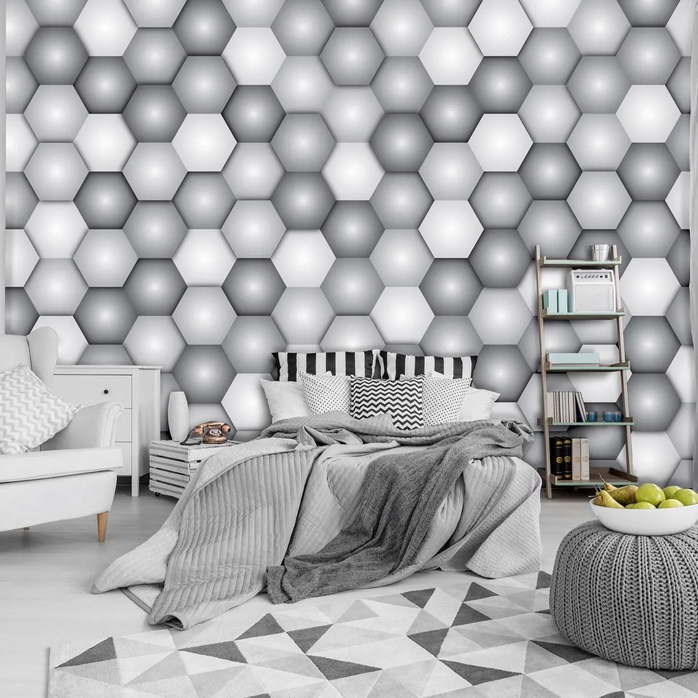Fototapet - Hexagoane (152,5x104 cm)