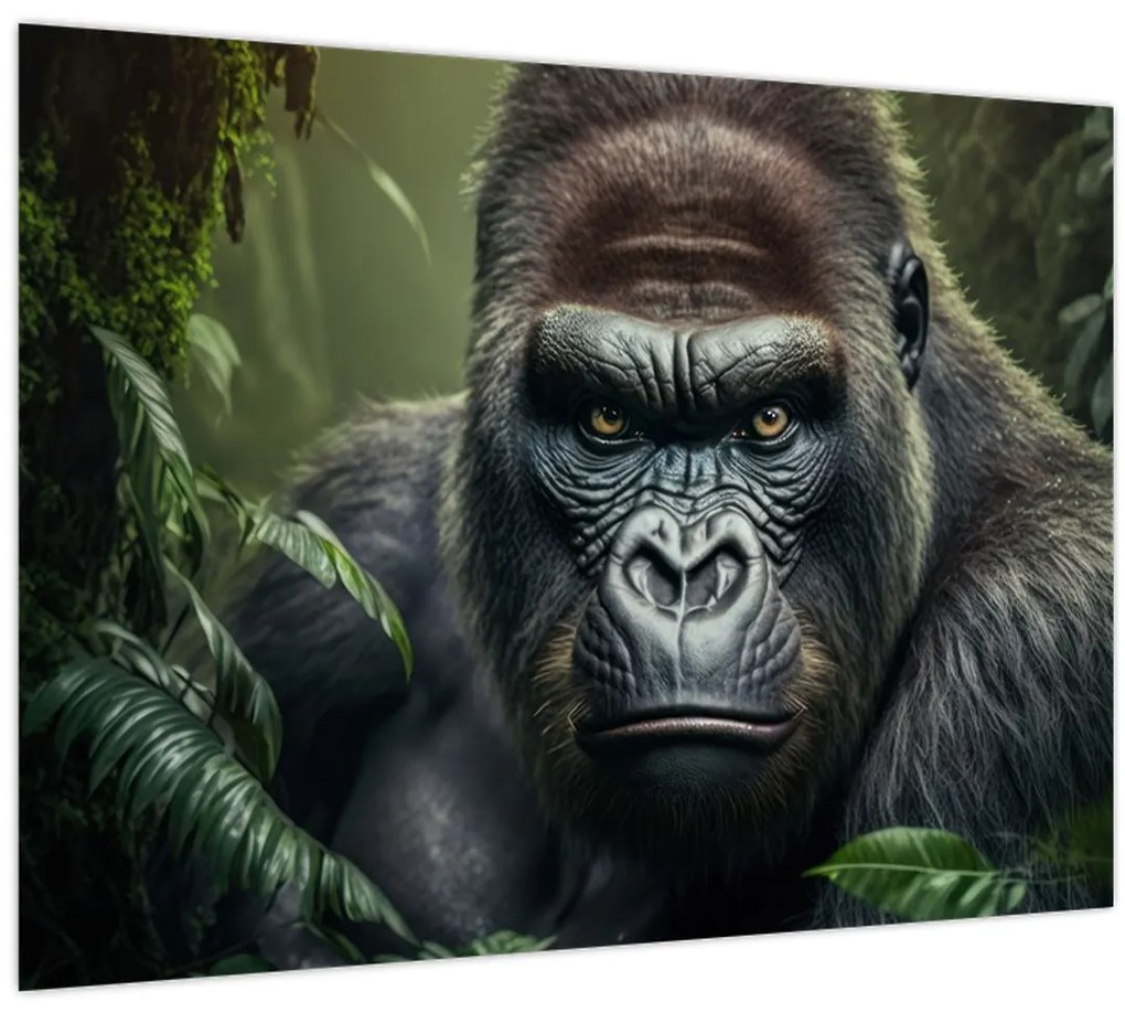 Tablou - Portret de gorilă (70x50 cm)