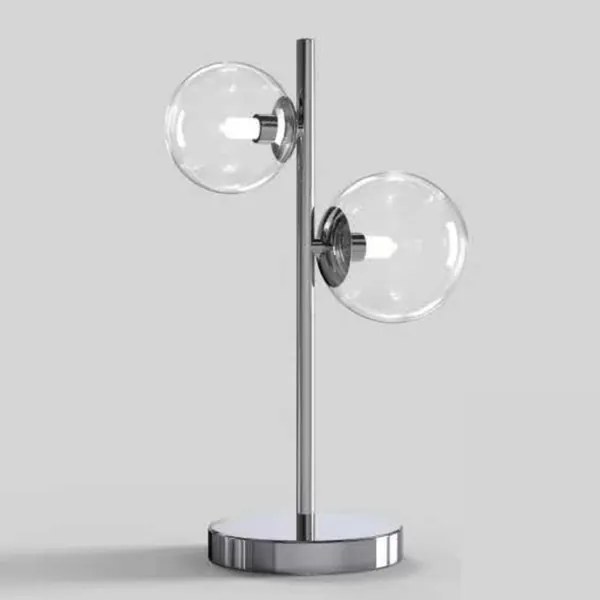 ONLI - Lampă de masă KIMBERLY 2xG9/6W/230V 40 cm crom lucios