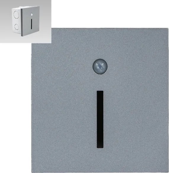 Emithor 70428 - LED lampă scară cu senzor LINE LED/1W/230V 4000K gri