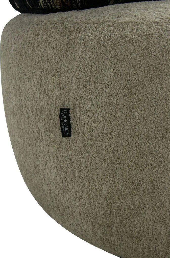 Canapea semirotunda dumonde cu șezut confortabil din spumă HR Ambra 390x150 cm