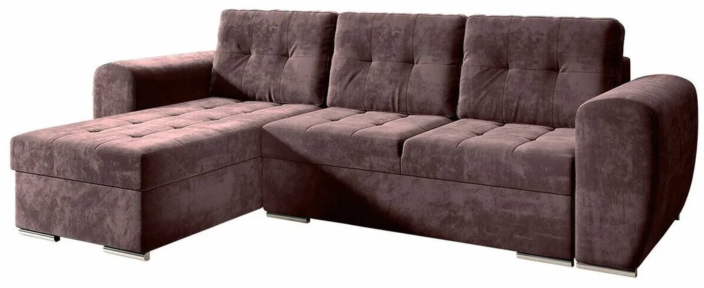 Colțar Muncie 109Cutie de pat, 256x157x97cm, 105 kg, Picioare: Plastic, Metal