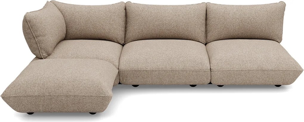 Sumo Corner Sofa Canapea modulara Bouclé, culori multiple - Fatboy Culoare: maro