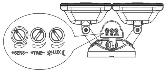 Lumina de top Siena C PIR - Spot LED cu senzor SIENA 2xLED/20W/230V IP65