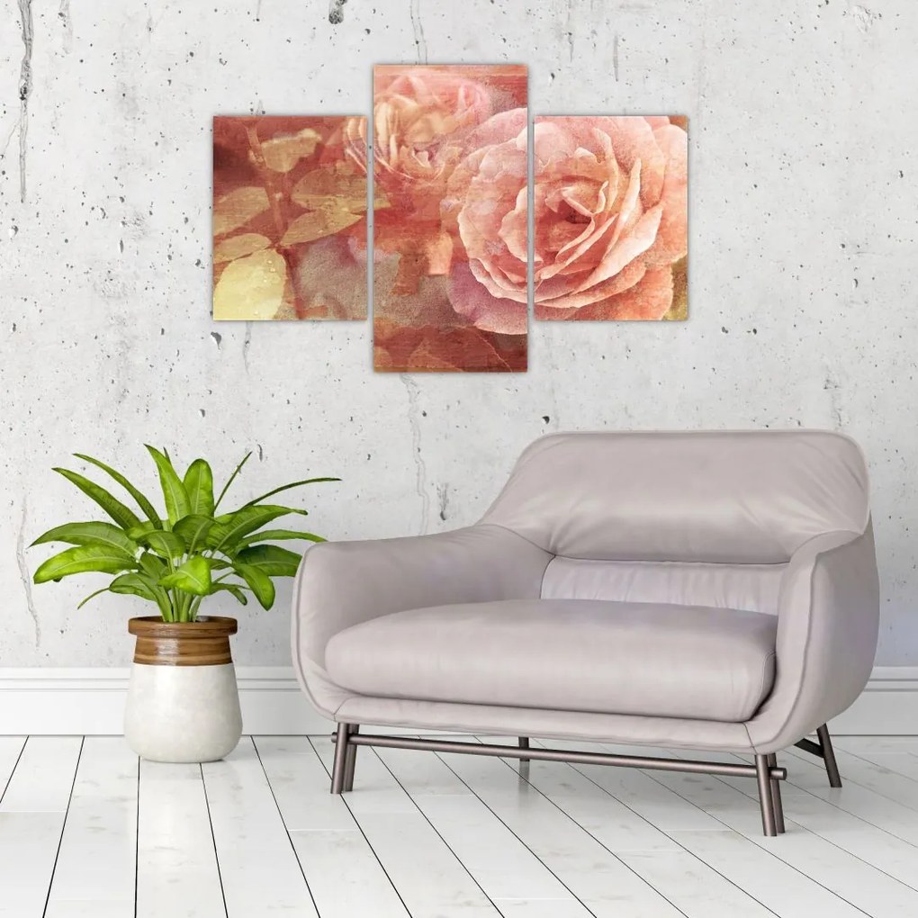 Tablou cu trandafir (90x60 cm)