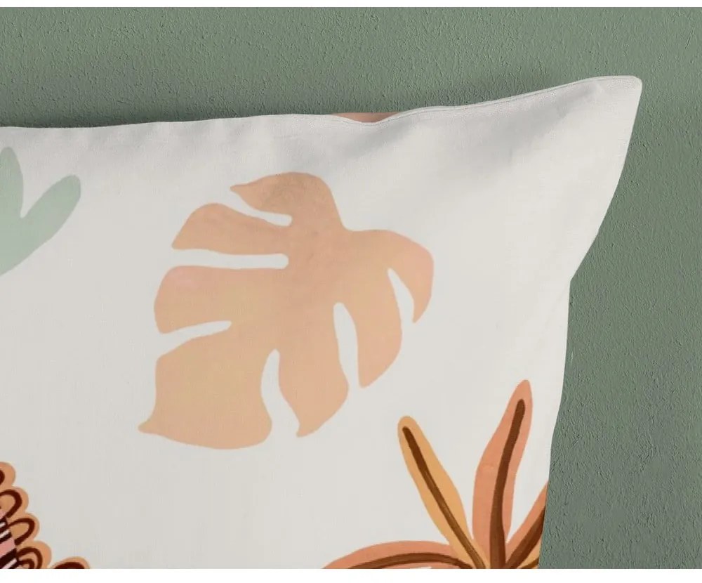 Lenjerie de pat pentru copii maro-bej din bumbac pentru pătuț 100x135 cm Dino – Good Morning