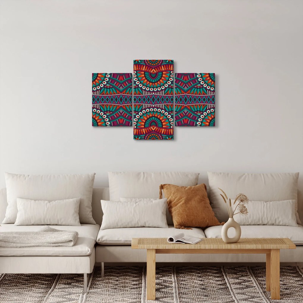 Tablou cu bastracție ornamentală (90x60 cm)