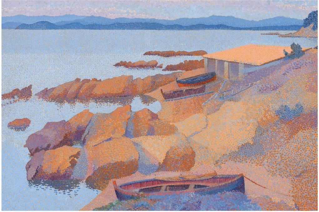 Tablou - Henri Edmond Cross, Calanque des Antibois, reproducere (90x60 cm)