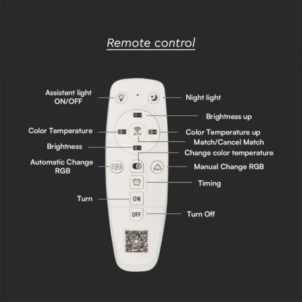 Plafonieră LED dimabilă LED/150W/230V 3000-6500K + telecomandă