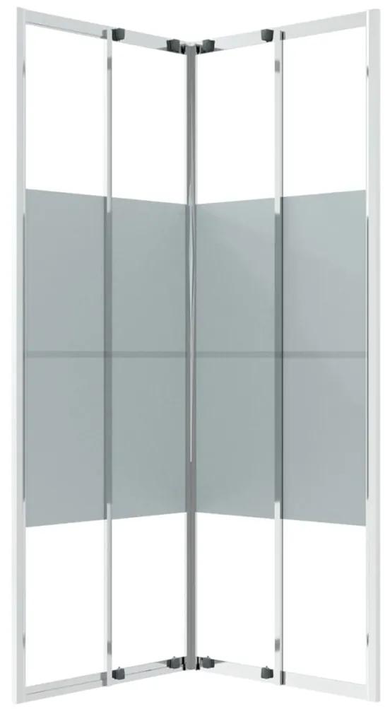 Cabina de dus, 80x80x180 cm, ESG transparent and frosted, 80 x 80 x 180 cm, Mat