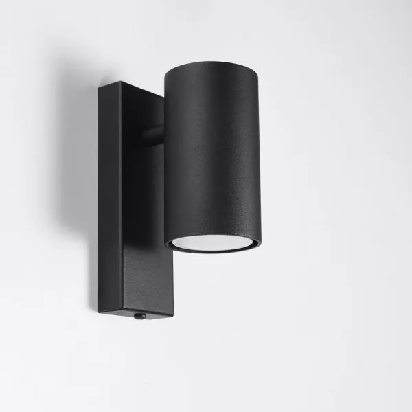 Aplică UTTI 1xGU10/40W/230V neagră Sollux SL.1077