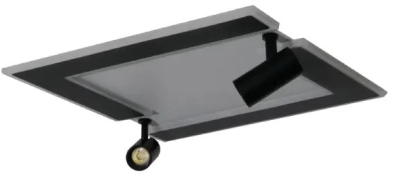 Plafonieră LED dimabilă LED/80W/230V 3000-6500K negru + telecomandă