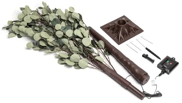 Decorațiune LED solară Aigostar 210xLED/3,5m IP65 alb cald eucalipt