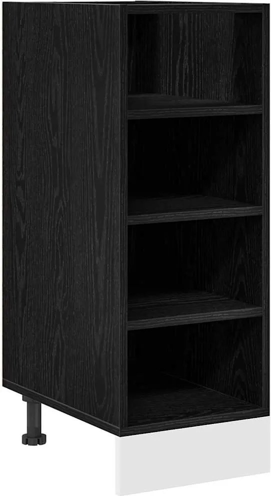 vidaXL Culoar de bază pentru bucătărie Stejar negru Lemn compozit