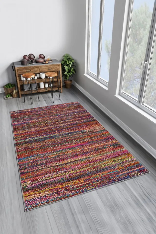 Covor Living / Dormitor W1077, 80x150 cm, Poliester, Multicolor