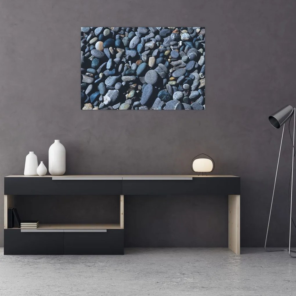 Tabloul cu pietre pe plajă (90x60 cm)