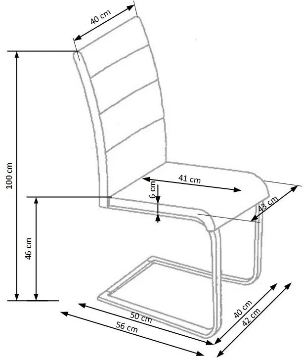 Scaun K85 piele ecologica negru