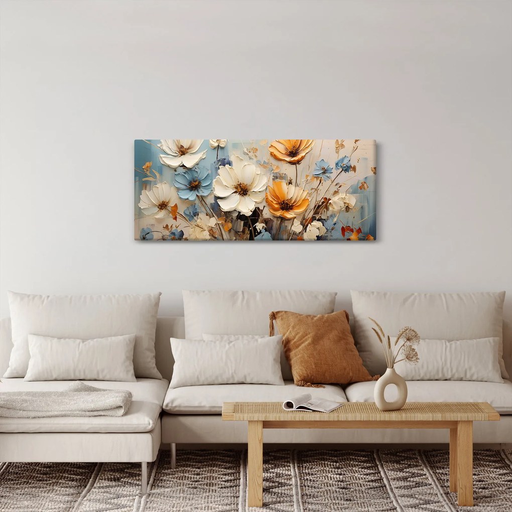 Tablou - Buchete, pictură (120x50 cm)