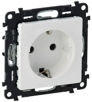 Priza simpla cu impamantare, 16A, IP20, alb, Legrand Valena Life