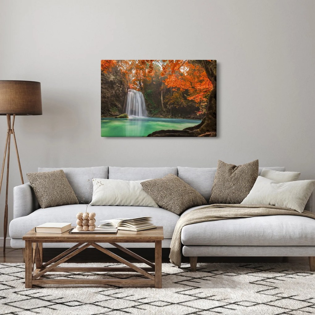 Tablou - Cascadă în Thailanda (90x60 cm)