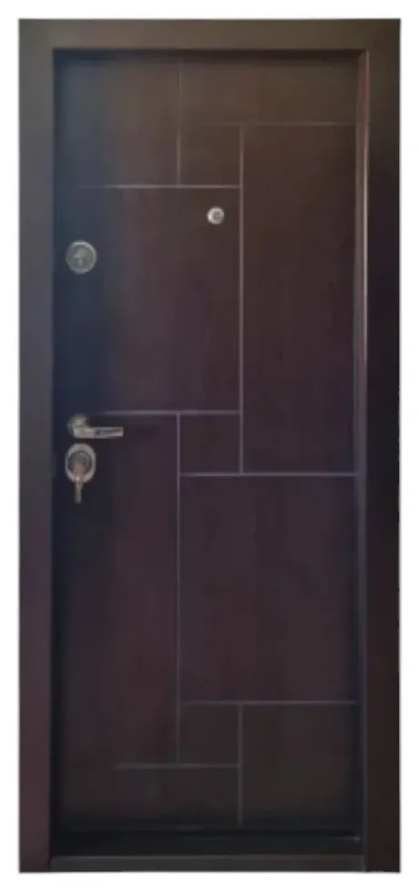Usa metalica de apartament cu izolatie si vizor Novo Doors First Class NDFC02, Deschidere Stanga Dreapta, Dimensiune 200X88 cm, Tabla 12 mm, Kit
