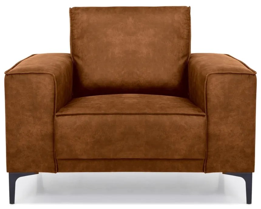 Fotoliu maro din imitație de piele Copenhagen - Scandic
