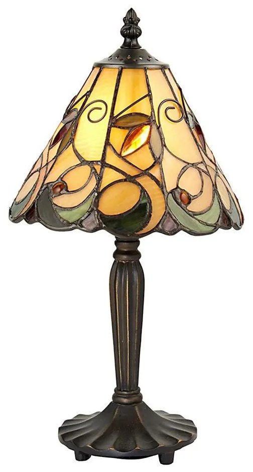 Endon 64196 - Lampă de masă Tiffany JAMELIA, 1xE14/40W/230V, diam. 20 cm