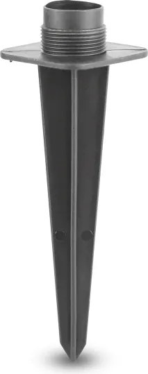 Brilagi - Lampă de exterior cu 2 prize SCHUKO, soclu 1xE14/15W/230V, IP44, neagră