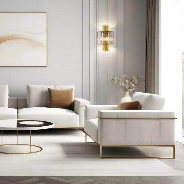 Aplica de perete MARGOT, 2 x E14, 40 W, 230 V, auriu